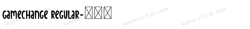 GameChange Regular字体转换